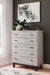 Vessalli - Black / Gray - Five Drawer Wide Chest - Simple Home Plus