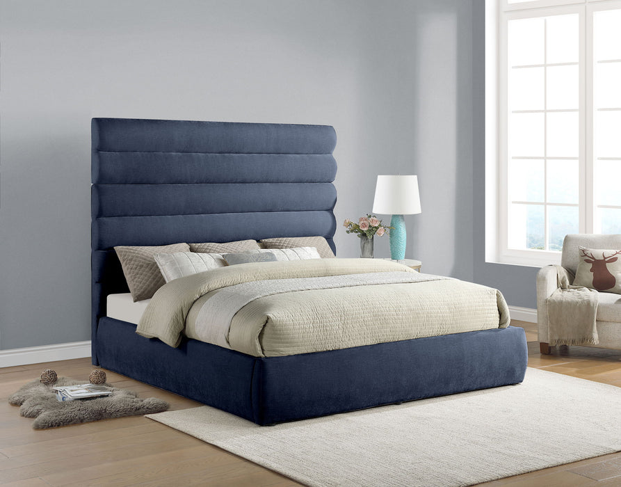 Adam - Chenille Fabric Bed With 70.5" Headboard - Simple Home Plus