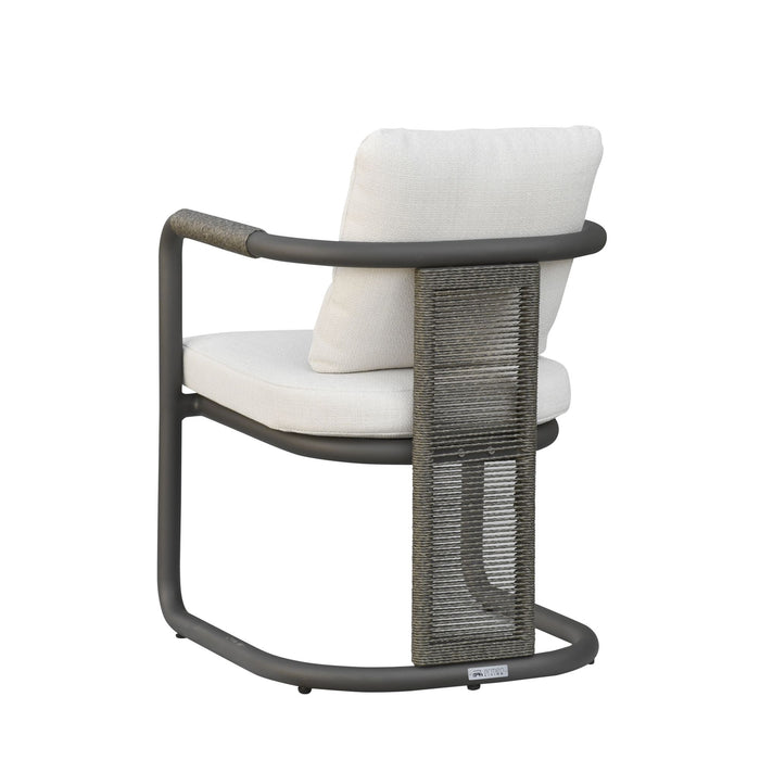 Dorado - Outdoor Dining Chair (Set of 2) - Off-White / Gray - Simple Home Plus