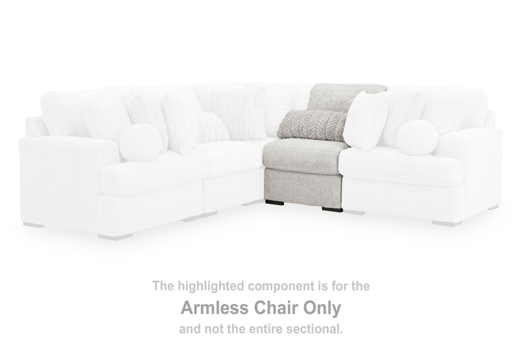 Cuddle Plush - Armless Chair - Arctic - Simple Home Plus