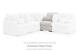 Cuddle Plush - Armless Chair - Arctic - Simple Home Plus