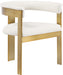 Romeo - Faux Leather Dining Chair With Gold Base (Set of 2) - Simple Home Plus