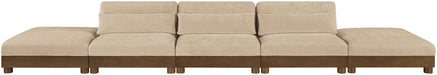 Turin - Chenille Fabric Upholstered Modular Sectional - Beige - Simple Home Plus