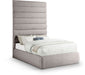 Adam - Linen Fabric Bed With 89" Headboard - Simple Home Plus