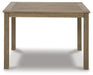 Aria Plains - Brown - Square Dining Table W/Umb Opt - Simple Home Plus