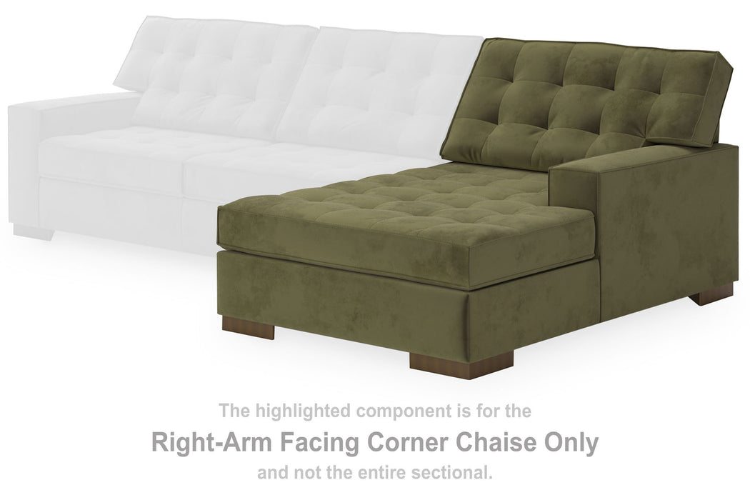 Caspian-Town - RAF Corner Chaise - Olive - Simple Home Plus