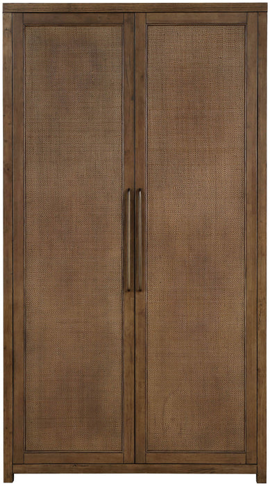 Vana - Solid Wood, Oak Veneer And Stainless Steel Storage Cabinet - Simple Home Plus