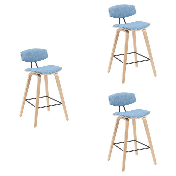 Fox - Swivel Counter Height Stool - Light Brown - Simple Home Plus