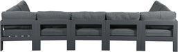 Nizuc - Outdoor Patio 7 Piece Modular Sectional With Gray Frame - Simple Home Plus