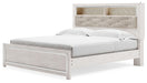 Altyra - White - King Bookcase Panel Bed - Simple Home Plus