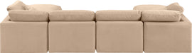 Indulge - Velvet 6 Piece Modular Double Chaise Sectional - Simple Home Plus