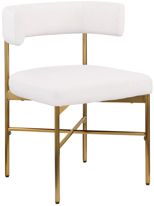 Rivage - Durable Dining Chair With Gold Frame (Set of 2) - Simple Home Plus
