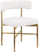 Rivage - Durable Dining Chair With Gold Frame (Set of 2) - Simple Home Plus