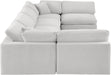 Comfy - 6 Piece Velvet Modular Armless Sectional - Simple Home Plus
