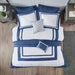 Heritage - King 8 Piece Comforter And Coverlet Set Collection - Navy - Simple Home Plus