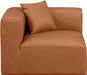 Cube - Corner Chair - Cognac - Simple Home Plus