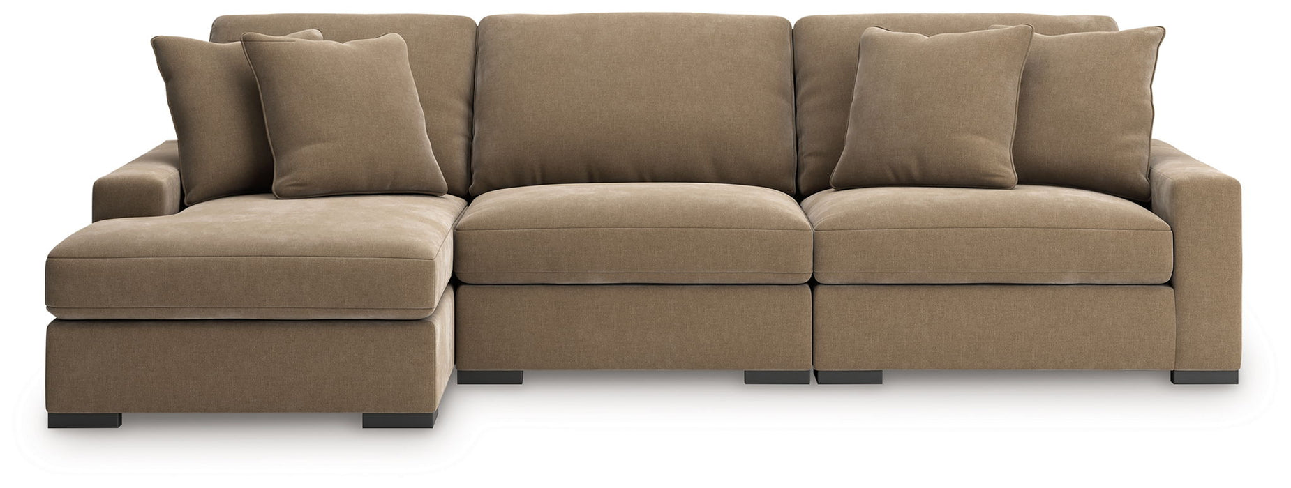 Calden - 3-Piece Sectional With LAF Corner Chaise - Sable - Simple Home Plus