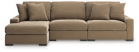Calden - 3-Piece Sectional With LAF Corner Chaise - Sable - Simple Home Plus