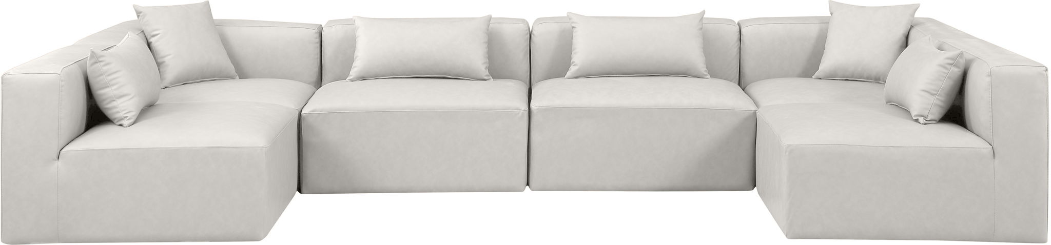 Cube - 6 Piece Modular Armless Sectional - Simple Home Plus