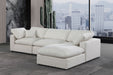 Comfy - 4 Piece Linen Fabric Modular Sectional With Chaise - Simple Home Plus