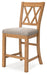 Havonplane - Brown - Upholstered Barstool (Set of 2) - Simple Home Plus