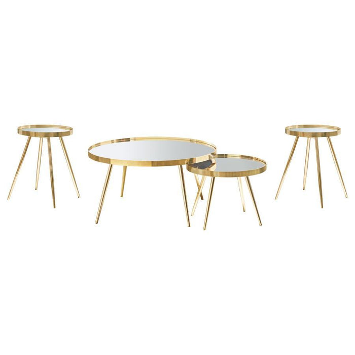 Kaelyn - Round Coffee And End Table Set - Simple Home Plus