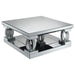 Amalia - Square Mirrored Acrylic Crystal Coffee Table - Silver - Simple Home Plus