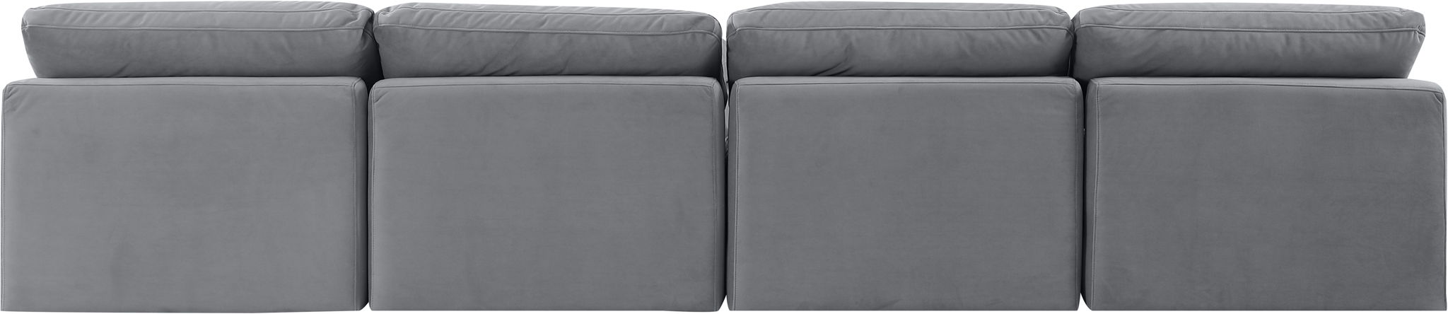 Indulge - Velvet 4 Seat Modular Armless Sofa - Simple Home Plus