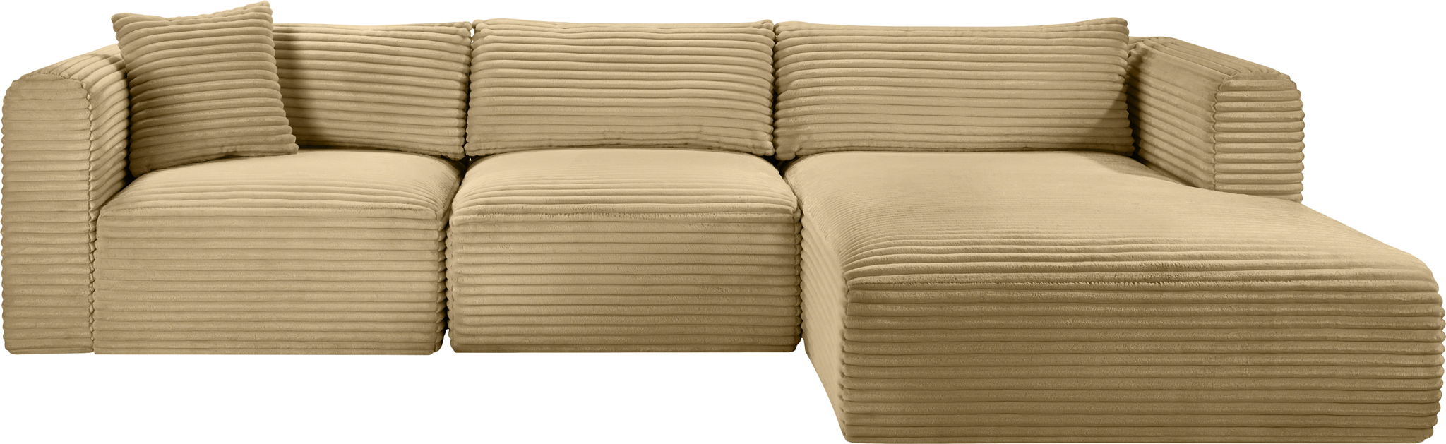 Shaggy - 3 Piece Modular Sectional - Simple Home Plus