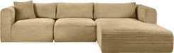 Shaggy - 3 Piece Modular Sectional - Simple Home Plus