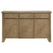 Adina - 2-Door Sideboard Server - Distressed Light Brown - Simple Home Plus