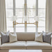 Elegenza - 6-Light Chandelier With Fabric Drum Shades - Antique Gold - Simple Home Plus