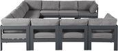 Nizuc - Outdoor Patio 11 Piece Modular Sectional With Gray Frame - Simple Home Plus