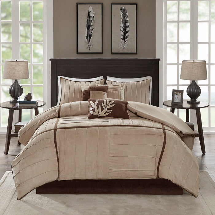 Dune - Piece Comforter (Set of 7) - Beige - Simple Home Plus