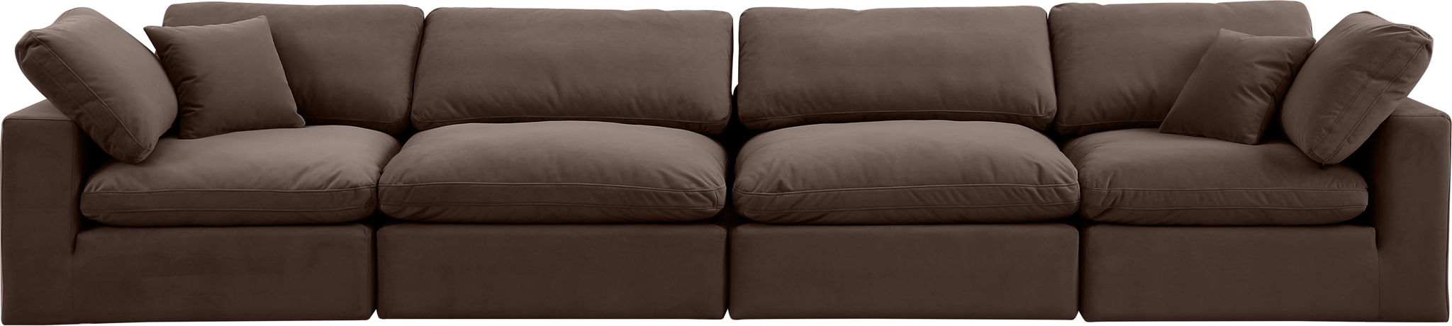 Comfy - Velvet Modular Sofa 4 Seats