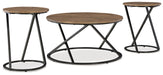 Cassbryn - Brown / Black - Occasional Table Set (Set of 3) - Simple Home Plus