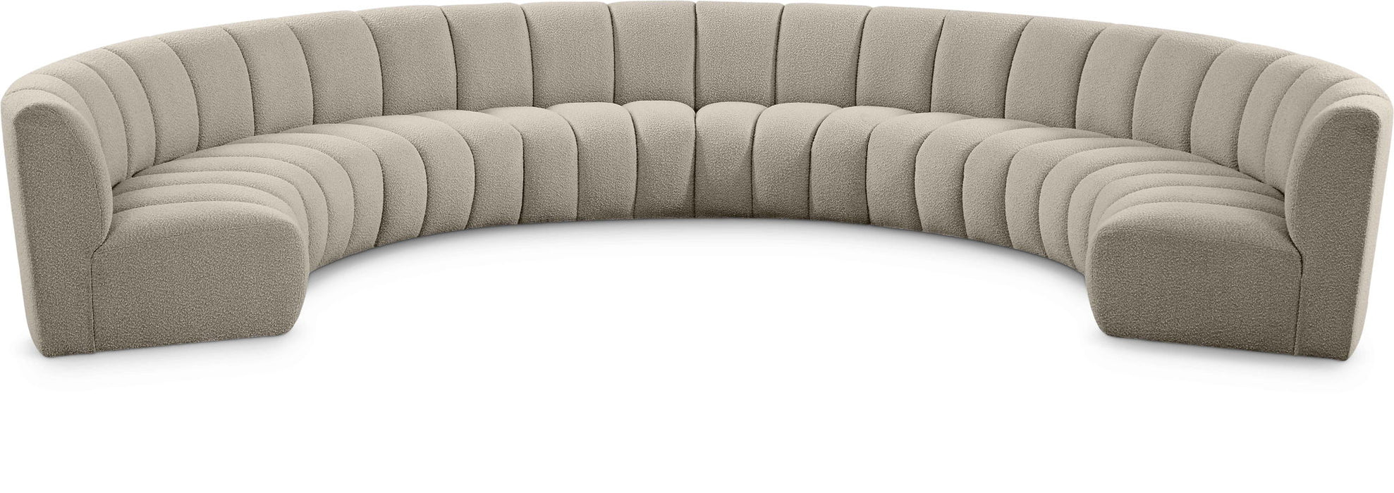 Infinity - 8 Piece Boucle Modular Sectional - Simple Home Plus