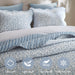 Darcy - 3 Piece Print King Quilt Set - Blue - Simple Home Plus