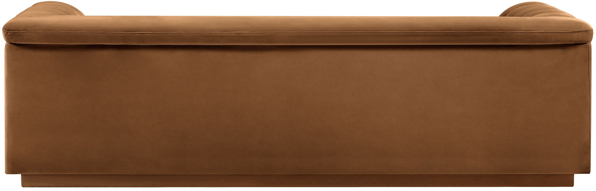Cascade - Velvet Sofa - Saddle - Simple Home Plus