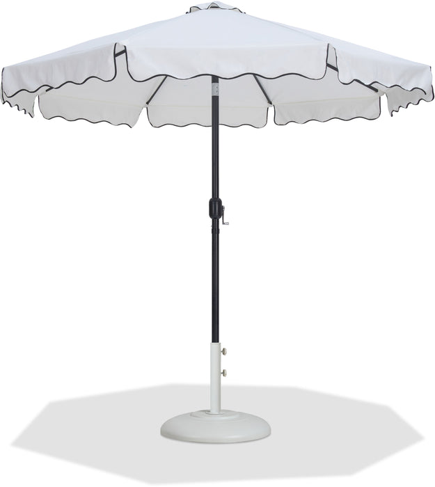 Amalfi - Patio Umbrella - White Base / Black Pole - Simple Home Plus