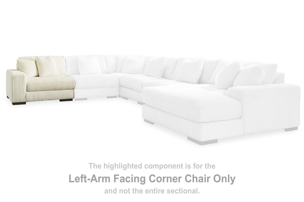 Lindyn - LAF Corner Chair - Ivory - Simple Home Plus