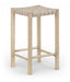 Entwine - Vegan Leather Upholstered Backless Counter Stool - Painted Natural - Simple Home Plus