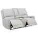 Sylmar - Chenille Upholstered Power Reclining Loveseat - Dove Gray - Simple Home Plus