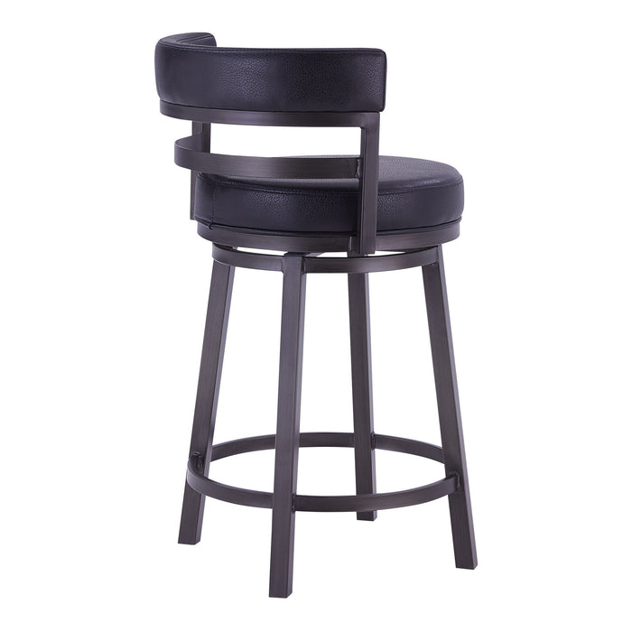Madrid - Counter Height Swivel Bar Stool - Mineral - Simple Home Plus