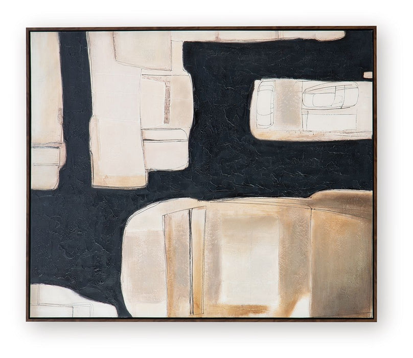 Feyville - Wall Art - Black / Brown / Cream - Simple Home Plus