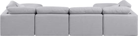Indulge - Linen 6 Piece Modular Double Chaise Sectional - Simple Home Plus