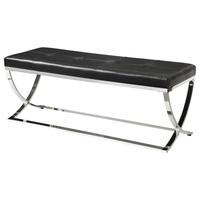 Walton - Leatherette Upholstered Tufted Accent Bench - Simple Home Plus