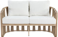 San Pietro - Resilient Waterproof Fabric 60.5" Upholstered Outdoor Patio Loveseat - Simple Home Plus