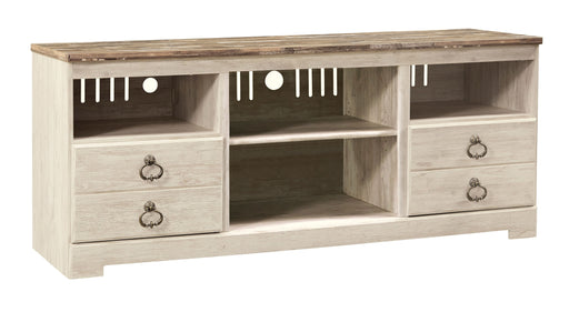 Willowton - TV Stand With Fireplace Option - Simple Home Plus