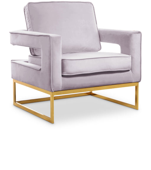 Noah - Accent Chair with Gold Legs - Simple Home Plus